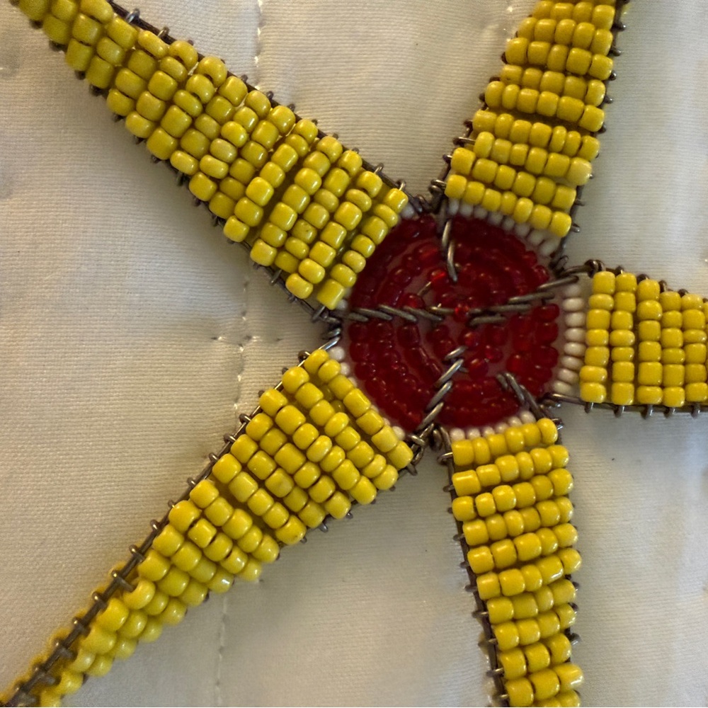 2 Beaded Christmas ornaments